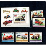 Haute Volta 1975 - Mașini de epoca, serie si colita neuzata