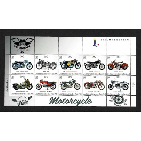 Liechtenstein 2017 - Motociclete clasice, minicoala neuzata