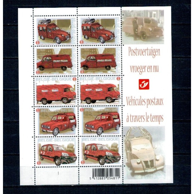 Belgia 2009 - Mașini de poșta, minicoala neuzata