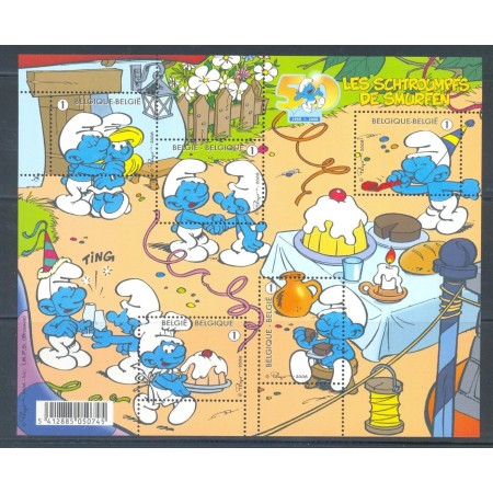 Belgia 2008 - Desene animate, strumfi, minicoala neuzata