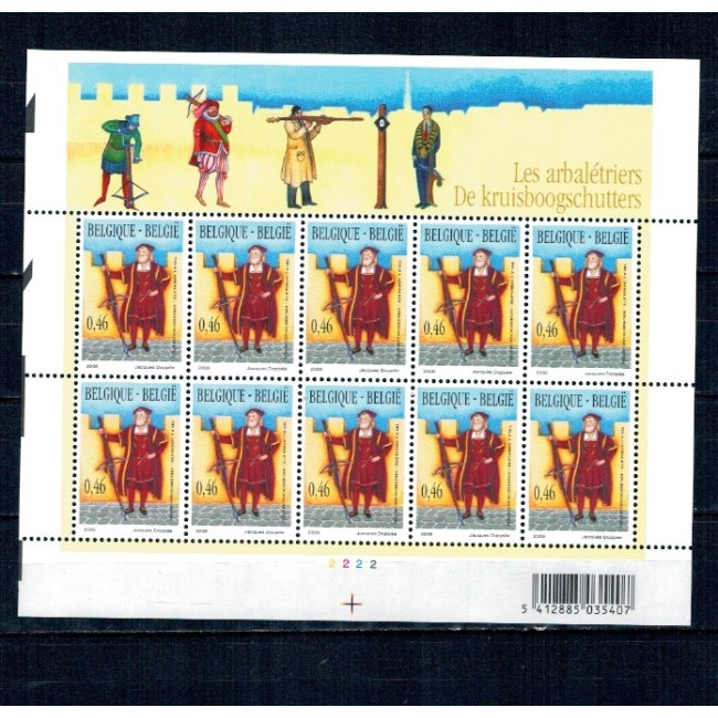 Belgia 2006 - Arbalete, arme vechi, minicoala neuzata