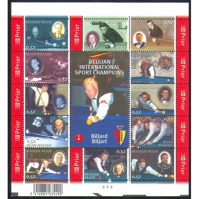Belgia 2006 - Biliard, snooker, sport, minicoala neuzata