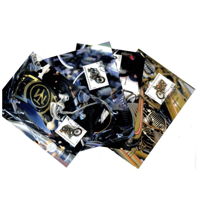 Liechtenstein 2016 - Motociclete, serie carti poștale maxime