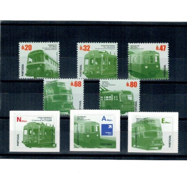 Portugalia 2009 - Transport urban, tramvaie, uzuale, serie neuzata