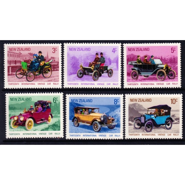 New Zealand 1972 - Mașini de epoca, serie neuzata