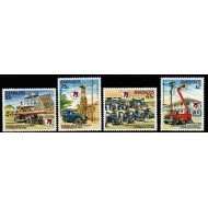 Barbados 1986 - Aniversare 75 de ani electricitate in Barbados, vehicule, serie neuzata