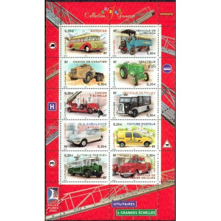 Franta 2003 - Vehicule utilitare, camioane, bloc neuzat