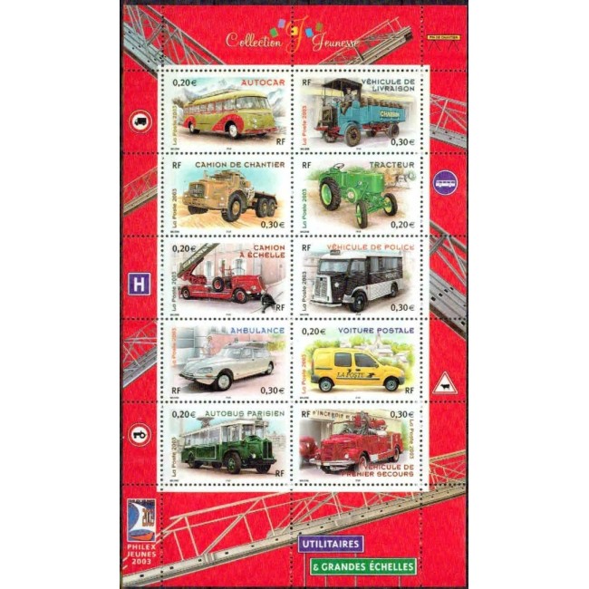 Franta 2003 - Vehicule utilitare, camioane, bloc neuzat