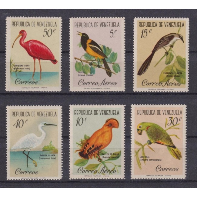 Venezuela 1961 - Păsări, serie neuzata
