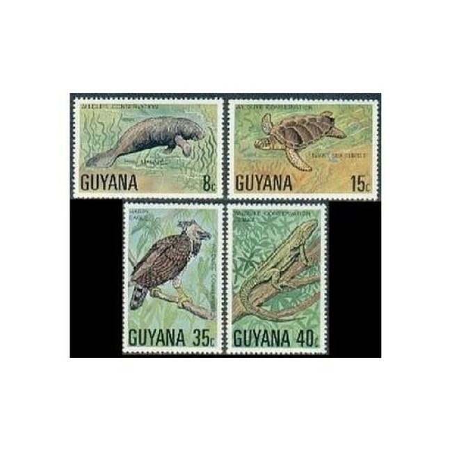 Guyana 1978 - Fauna protejata, animale, serie neuzata