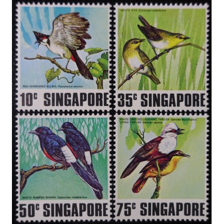 Singapore 1978 - Păsări cântătoare, serie neuzata