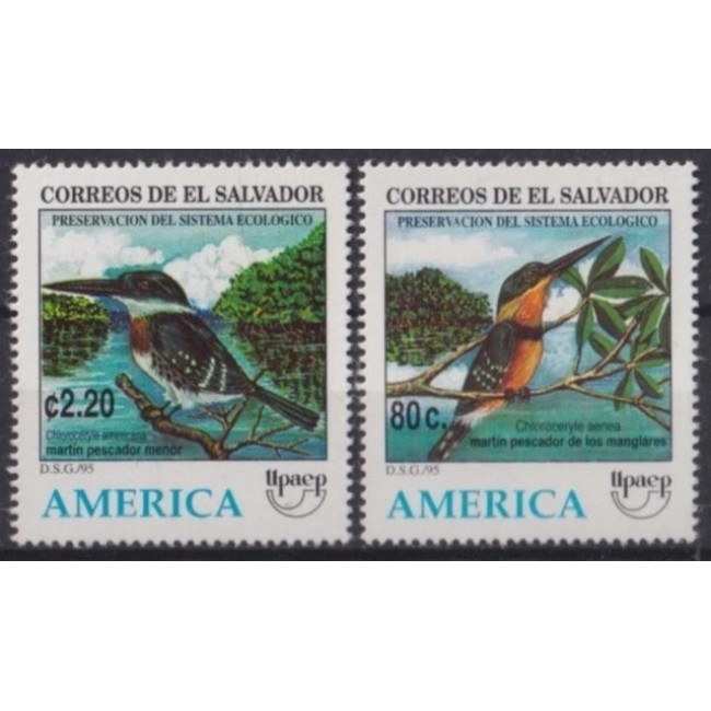 El Salvador 1995 - Păsări, serie neuzata