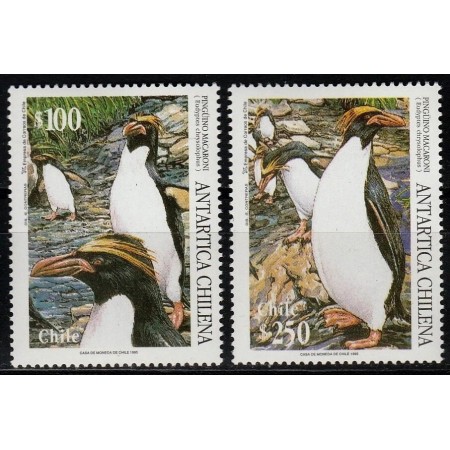 Chile 1995 - Fauna, pinguini, Antarctica, serie neuzata
