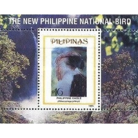 Filipine 1995 - Păsări, vultur, colita neuzata