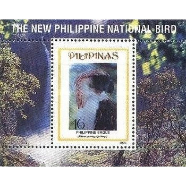 Filipine 1995 - Păsări, vultur, colita neuzata