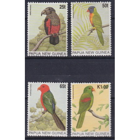 Papua New Guinea 1996 - Papagali, păsări, serie neuzata