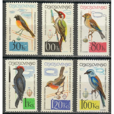 Cehoslovacia 1964 - Păsări, serie neuzata