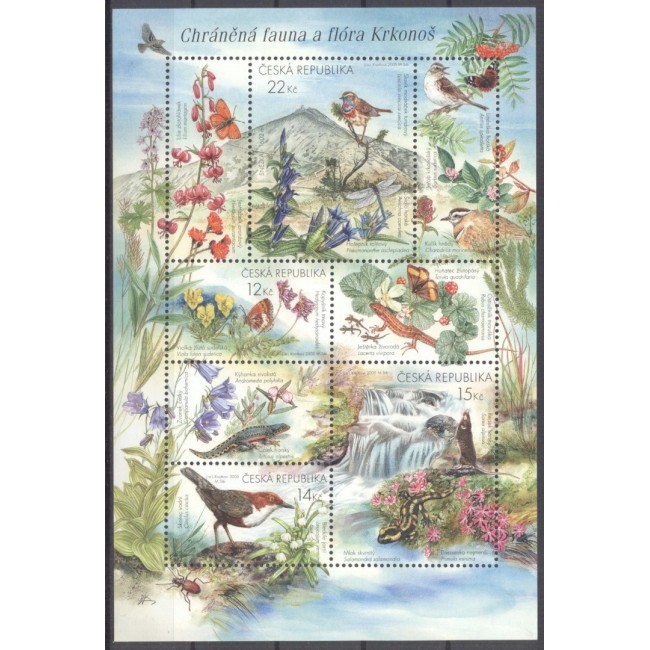 Cehia 2005 - Fauna protejata, animale, bloc neuzat