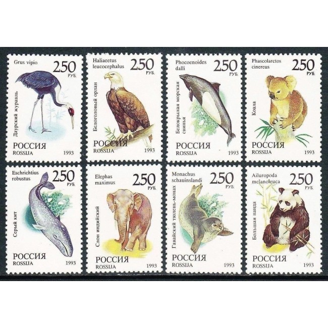 Rusia 1993 - Fauna, animale, serie neuzata