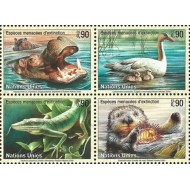 ONU Geneva 2000 - Fauna protejata, animale, serie neuzata