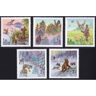 Rusia 1999 - Vânătoarea, fauna, animale, serie neuzata
