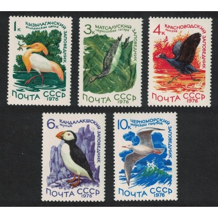 URSS 1976 - Păsări, serie neuzata