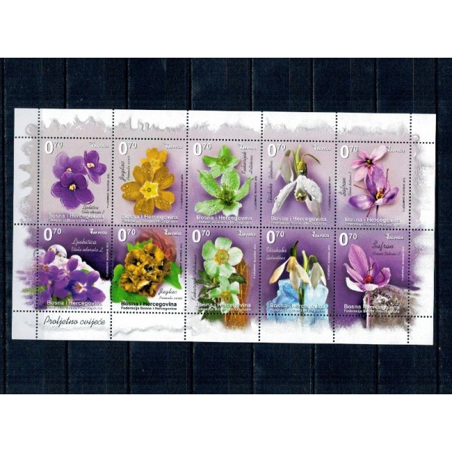 Bosnia Herzegovina 2012 - Flori, minicoala neuzata