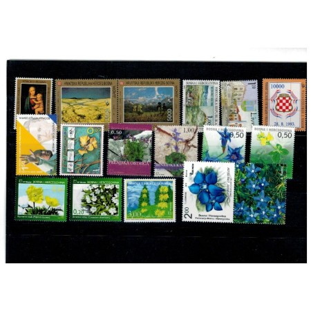 Bosnia, Posta Croata Mostar - Lot timbre neuzate