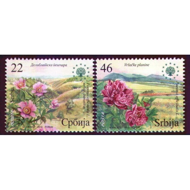 Serbia 2010 - Flori, flora, serie si colita neuzata