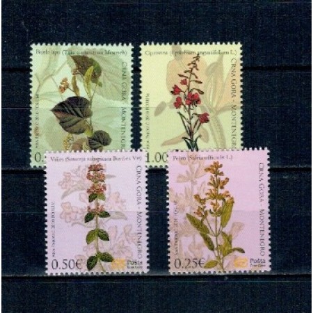 Muntenegru 2010 - Flori, serie neuzata