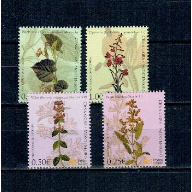 Muntenegru 2010 - Flori, serie neuzata