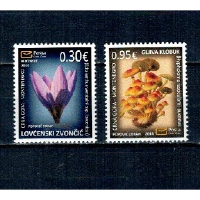Muntenegru 2014 - Flori, flora, serie neuzata