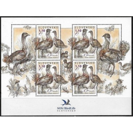 Slovacia 2011 - Păsări, fauna, bloc neuzat