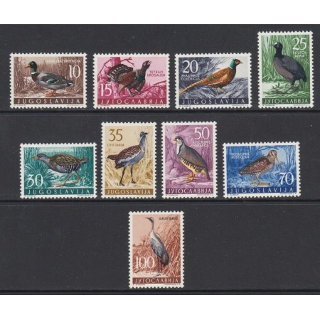 Iugoslavia 1958 - Păsări, fauna, serie neuzata