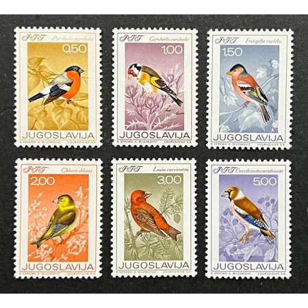 Iugoslavia 1968 - Păsări, serie neuzata