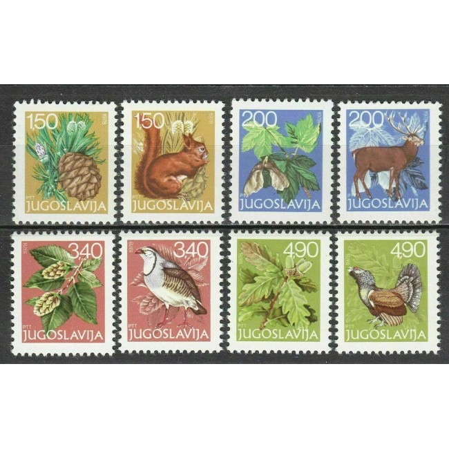 Iugoslavia 1978 - Fauna-flora, serie neuzata