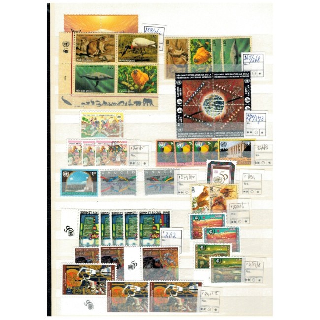 ONU Wien, Geneva - Colecție timbre neuzate in clasor