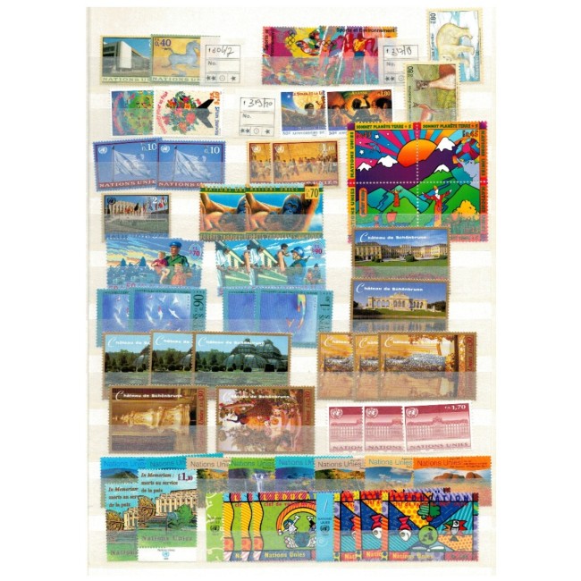 ONU Wien, Geneva - Colecție timbre neuzate in clasor