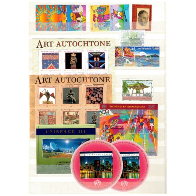 ONU Wien, Geneva - Colecție timbre neuzate in clasor