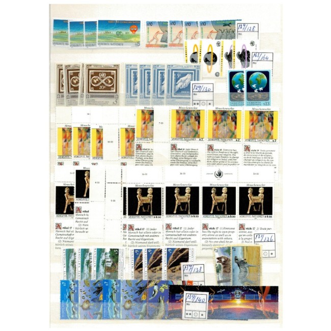 ONU Wien, Geneva - Colecție timbre neuzate in clasor