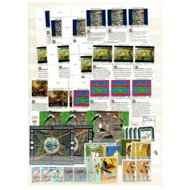 ONU Wien, Geneva - Colecție timbre neuzate in clasor