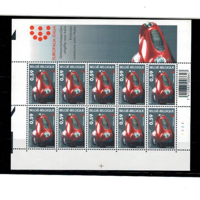 Belgia 2003 - Mașini de epoca, minicoala neuzata