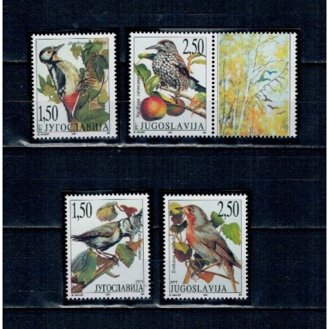 Iugoslavia 1997 - Păsări, serie neuzata