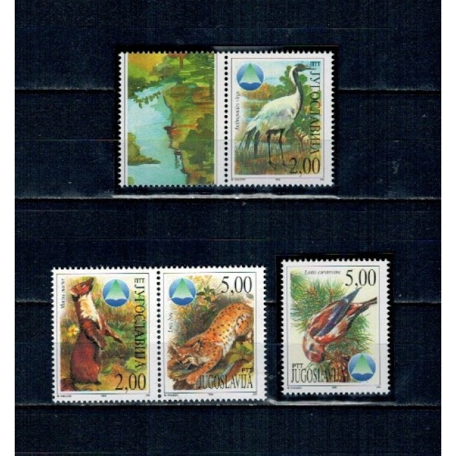 Iugoslavia 1998 - Fauna, animale, serie neuzata