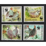 Iugoslavia 2000 - Fauna WWF, păsări, serie neuzata