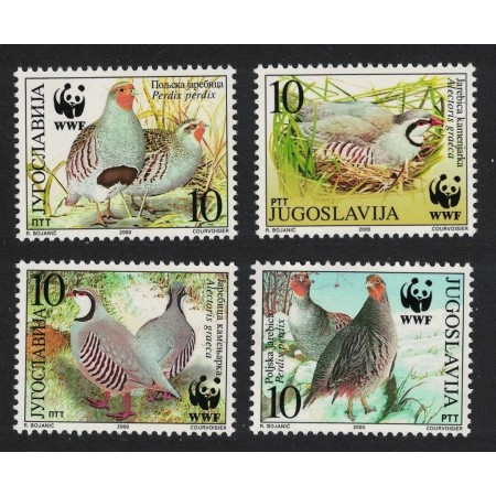 Iugoslavia 2000 - Fauna WWF, păsări, serie neuzata