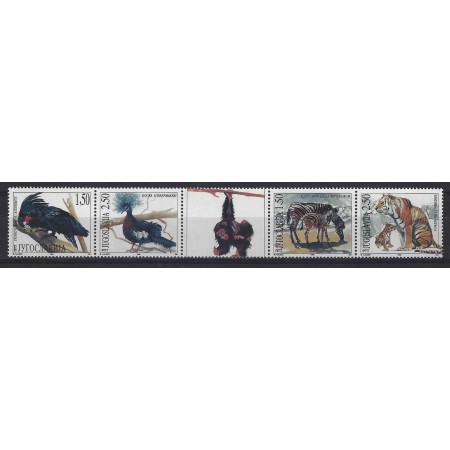 Iugoslavia 1996 - Zoo Belgrad, animale, serie neuzata