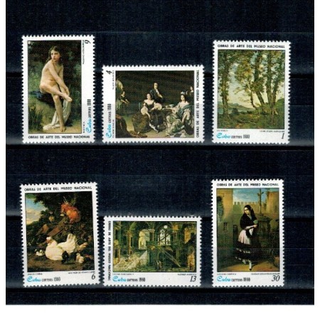 Cuba 1980 - Picturi, arta, serie neuzata
