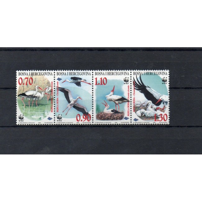Bosnia Herzegovina 1998 - Fauna WWF, păsări, serie neuzata