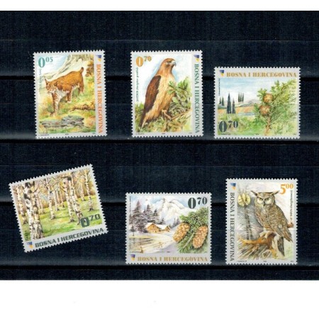 Bosnia 2008 - Natura, fauna-flora, serie neuzata